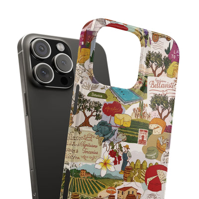 Slim Italy Tuscany Coquette Collage Cute Phone Case for Iphone 17 - | iPhone 16 Pro Max Case | iPhone 15 Case Iphone 14 13 12 11 10 9 8 7 - Studio40ParkLane