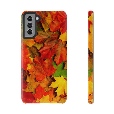 Fall Leaves Impact Resistant, Cute Phone Cases for Samsung S24, S23, S22, S21, IPhone 15 pro Iphone 14 pro Iphone 13 IPhone 12 Iphone 11