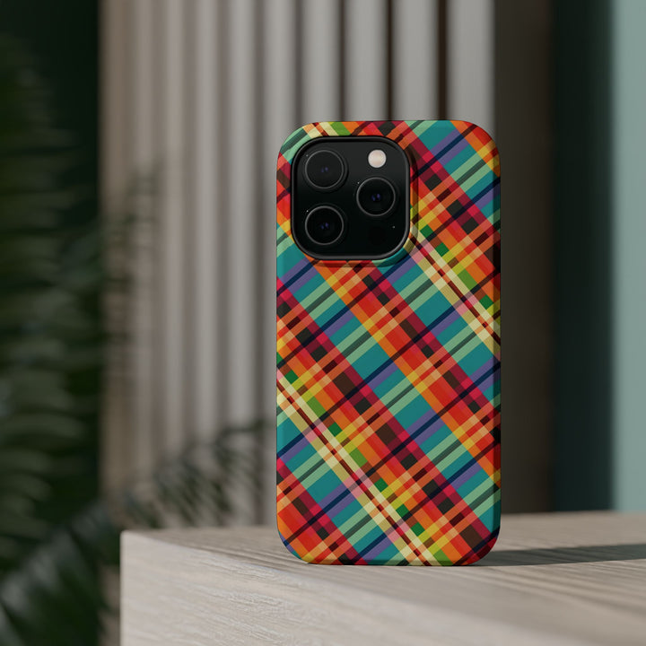 Checkered Plaid Magsafe Gift for Her Cute Phone Case for Iphone, | iPhone 16 | iPhone 15 Pro Max, Iphone 14 Pro Max, 13 12 11 10 9 8 7 - Studio40ParkLane