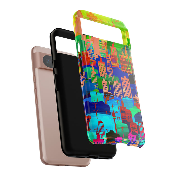 Cute Samsung Case | Cool Iphone Case | Summer City Skyline, Samsung S24, S23, S22, S21, IPhone 15 Case | Iphone 14 Case, Iphone 13 Case - Studio40ParkLane
