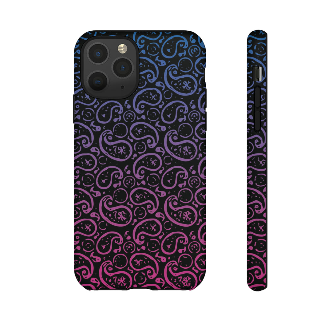 Cute IPhone Case | iPhone 15 Case | iPhone 15 Pro Max Case, Iphone 14 Case, Iphone 14 Pro Max Case IPhone Case for Art Lovers, Paisley Blue Pink - Studio40ParkLane