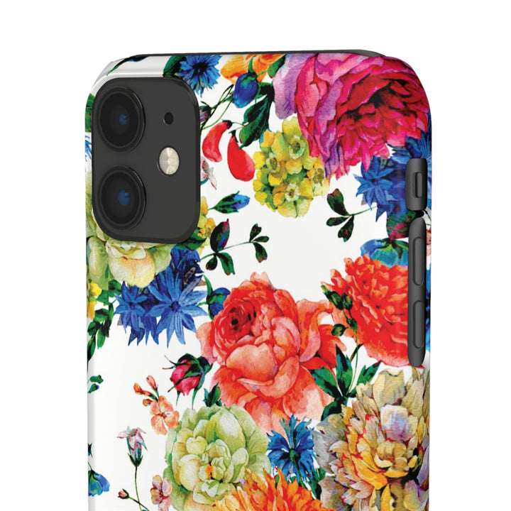 Sleek Snap Colorful Flowers Cute Phone Case for iPhone 16 15 14 13 12 11 X Xs Max Xr Pro Plus Samsung Galaxy S24 S23 S22 S21 S20 Note Ultra
