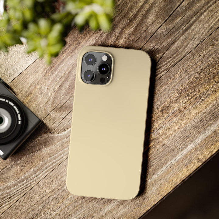 Slim Pale Yellow Gift for Her Aesthetic Cute Phone Case for Iphone 16 - | iPhone 15 Pro Max Case | iPhone 14 Case 13 12 11 10 9 8 7 - Studio40ParkLane