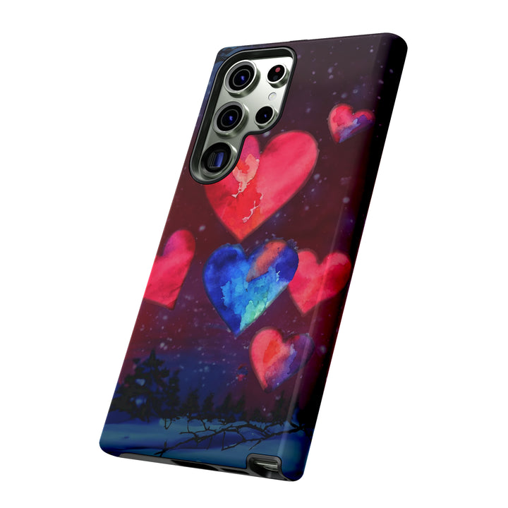 Cute Samsung Phone Case | Aesthetic Samsung Phone Case | Galaxy S23, S22, S21, S20 | Luxury case, Rising Hearts Night Phone Case - Studio40ParkLane