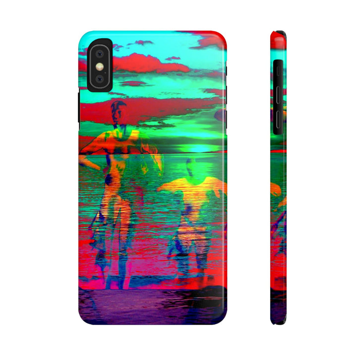 Slim Cute Phone Cases for Iphone - | iPhone 15 Case | iPhone 15 Pro Max Case, Iphone 14 Case, Iphone 14 Pro Max, Iphone 13, Sunset Mystery Dance - Studio40ParkLane