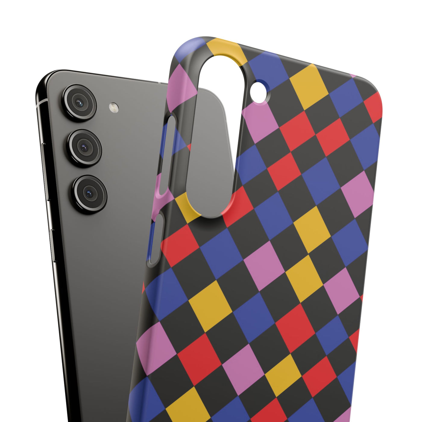 Colorful Checkerboard Cute Phone Case - Sleek Snap - for iPhone 16 15 14 13 12 11 Max Pro Plus Samsung Galaxy S24 S23 S22 S21 S20 Plus Ultra - Studio40ParkLane
