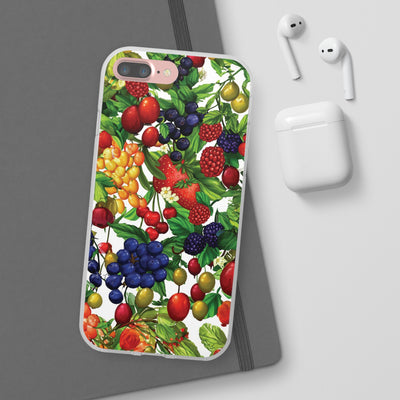 Cute Flexi Phone Cases, For Samsung Galaxy and Iphone, Summer Mixed Fruit, Galaxy S23 Phone Case, Samsung S22 Case, Samsung S21, Iphone 15, Iphone 14, Iphone 13