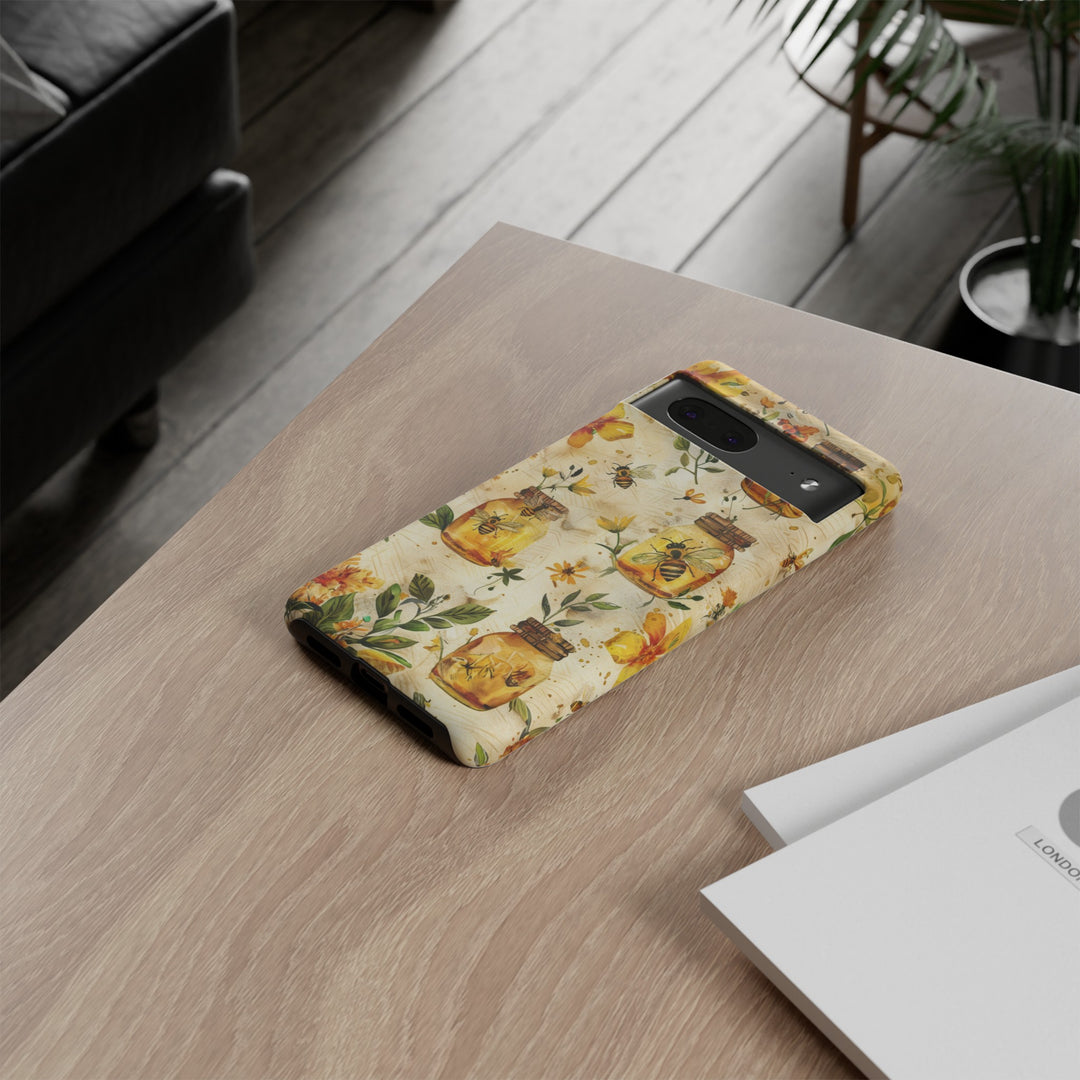 Impact Resistant, Honey Bees, Cute Phone Cases for Samsung S24, S23, S22, S21, IPhone 15 pro Iphone 14 pro Iphone 13 IPhone 12 Iphone 11 - Studio40ParkLane