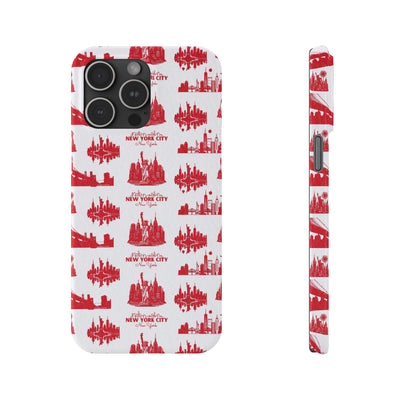 New York Skyline Red Collage Coquette Gift for Her Cute Phone Cases for Iphone 16 Pro Max | iPhone 15 Case | iPhone 15 Pro Max Case, Iphone 14, Iphone 14 Pro Max, Iphone 13 12 11 8 7