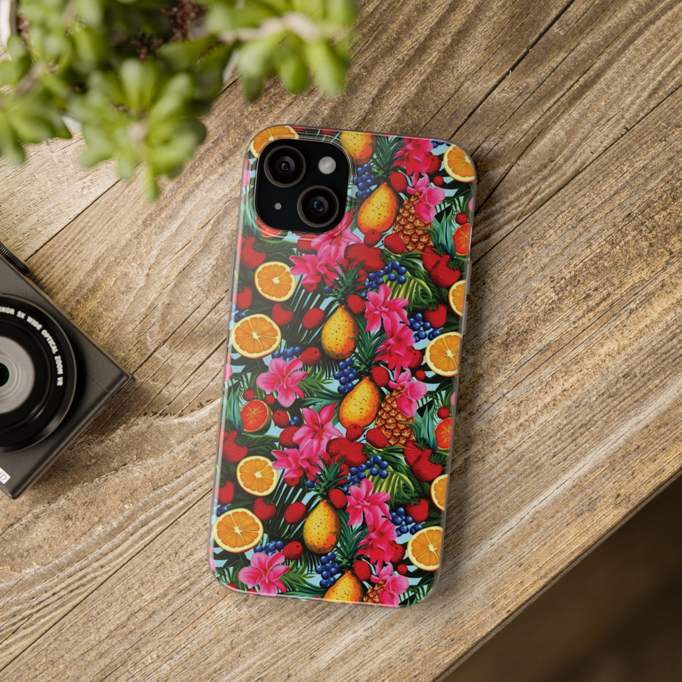 Cute Flexi Phone Cases, For Iphones and Samsung Galaxy Phones, Summer Mixed Fruit, Galaxy S23 Phone Case, Samsung S22 Case, Samsung S21, Iphone 15, Iphone 14, Iphone 13