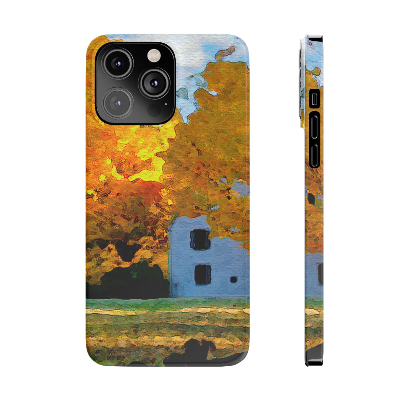 Slim Cute iPhone Cases - | iPhone 15 Case | iPhone 15 Pro Max Case, Iphone 14 Case, Iphone 14 Pro Max, Iphone 13, New England Fall Leaves