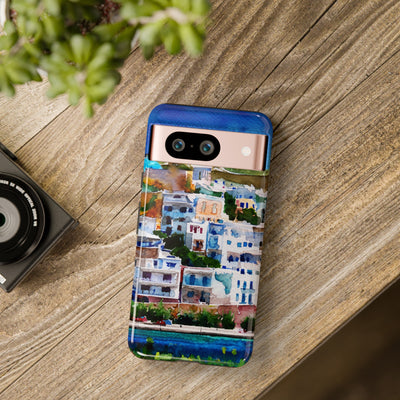 Impact Resistant, Greece House, Cute Phone Cases for Samsung S24, S23, S22, S21, IPhone 15 pro Iphone 14 pro Iphone 13 IPhone 12 Iphone 11