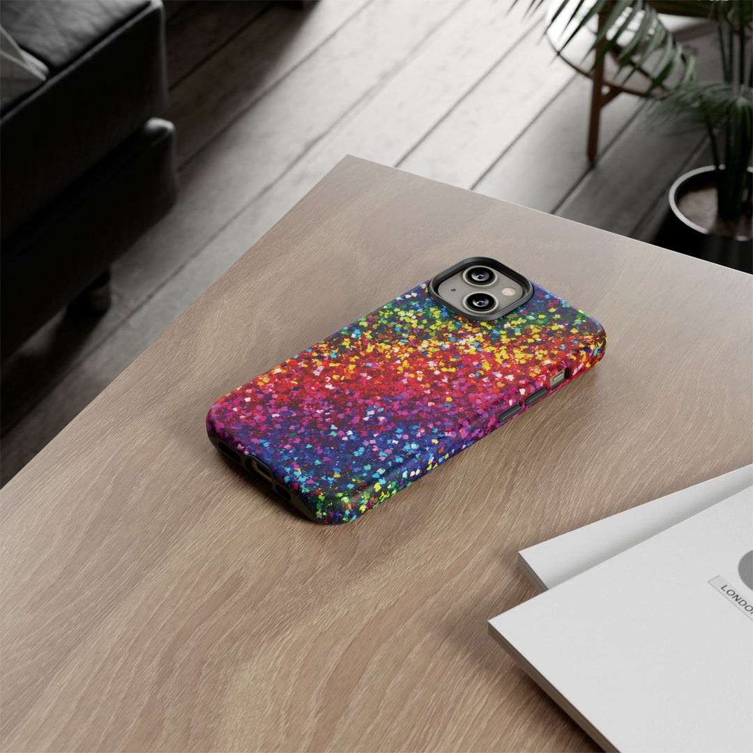 Premium Tough Muted Non - Glitter Color Composition Cute Phone Case, for IPhone 16 pro Max | Iphone 15, Iphone 14, 13, Samsung Galaxy S25, S24 - Studio40ParkLane