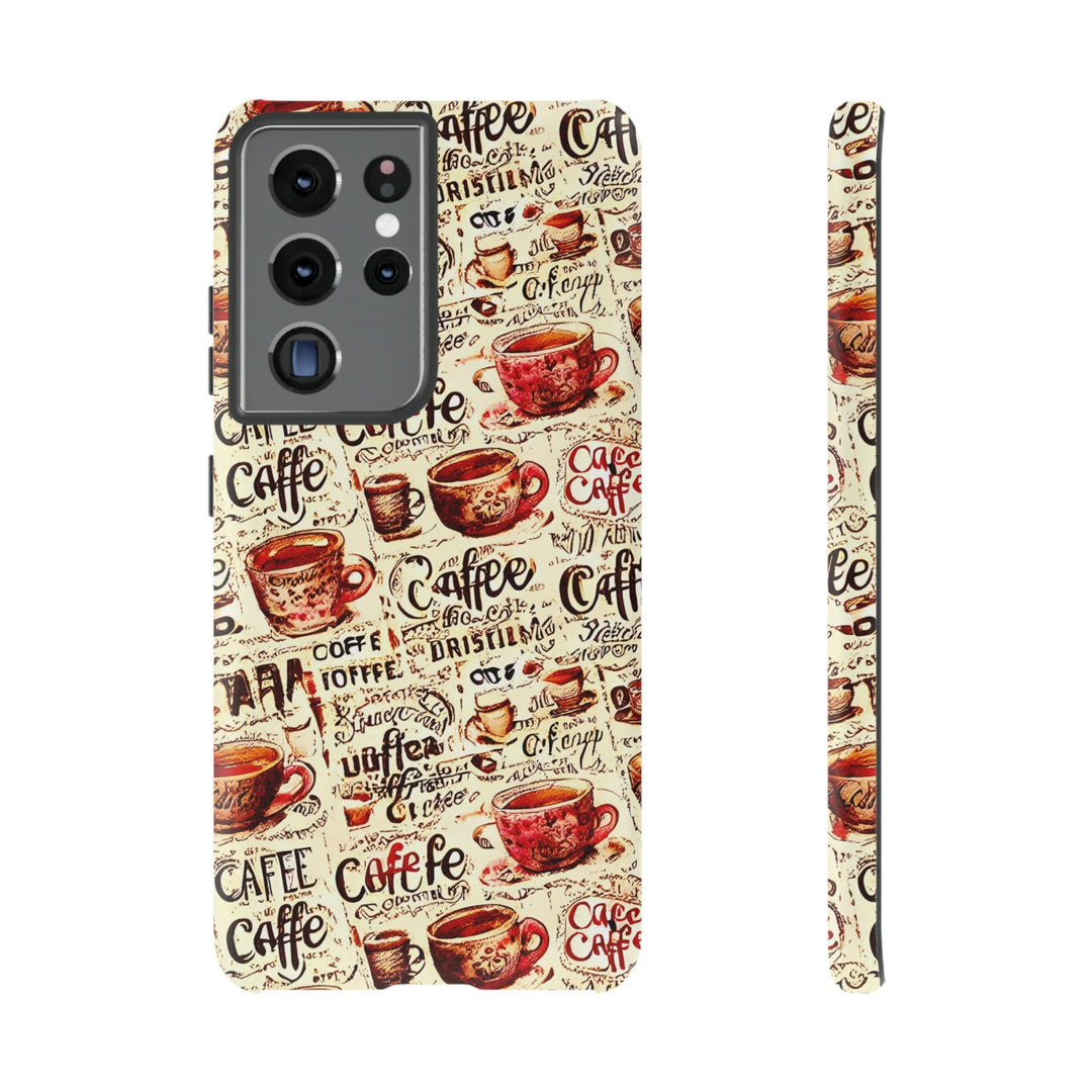 Cute Samsung Phone Case | Aesthetic Samsung Phone Case | Galaxy S23, S22, S21, S20 | Paris Coffee Cup, Protective Phone Case - Studio40ParkLane