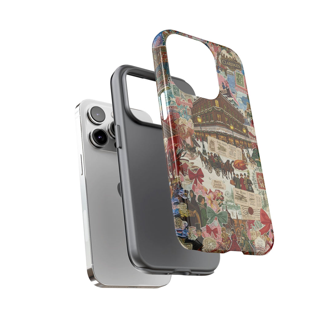 Aesthetic Tough London Coquette Collage Premium Phone Case - For iPhone 17 Pro Max iPhone 16 Pro iPhone 15 Iphone 14 Plus 13 Pro 12 11 10 XR - Studio40ParkLane