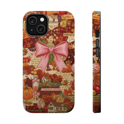 New England Fall Coquette Collage Tough Magsafe Cute Phone Cases for Iphone | iPhone 15 Pro Max Case, Iphone 14, Iphone 14 13 12 11 10 9 8 7 - Studio40ParkLane