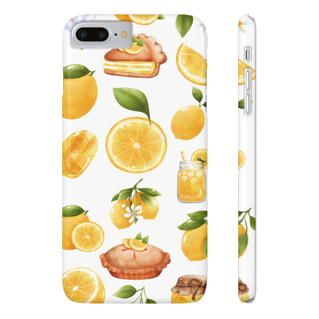 Slim Cute Phone Cases for Iphone - | iPhone 15 Case | iPhone 15 Pro Max Case, Iphone 14 Case, Iphone 14 Pro Max, Iphone 13, Summer Fruit Lemon - Studio40ParkLane