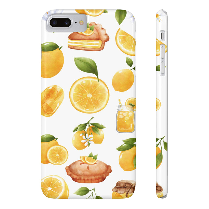 Slim Cute Phone Cases for Iphone - | iPhone 15 Case | iPhone 15 Pro Max Case, Iphone 14 Case, Iphone 14 Pro Max, Iphone 13, Summer Fruit Lemon - Studio40ParkLane