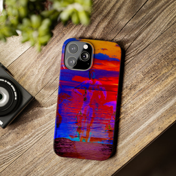 Slim Cute Phone Cases for Iphone | iPhone 15 Case | iPhone 15 Pro Max, Iphone 14 Case, Iphone 14 Pro Max, Iphone 13, Red Blue Sunset - Studio40ParkLane