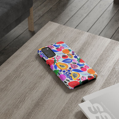 Cute Samsung Phone Case | Aesthetic Samsung Phone Case | Galaxy S23, S22, S21, S20 | Summer Fruit Cocktail, Protective Phone Case