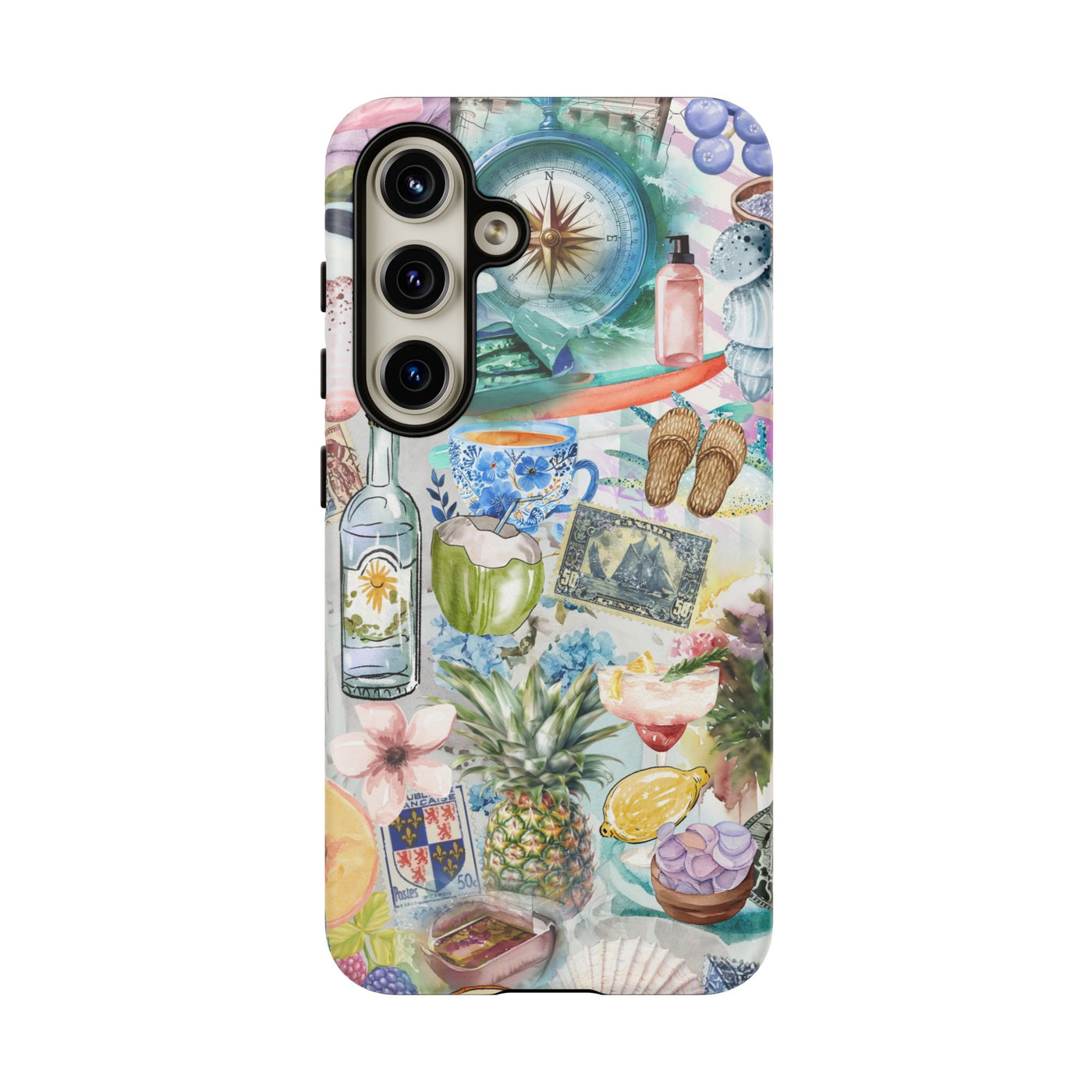 Impact Resistant, Travel Coquette Collage, Cute Phone Cases for Samsung S24, S23, S22, S21, IPhone 15 pro Iphone 14 pro Iphone 13 IPhone 12 Iphone 11