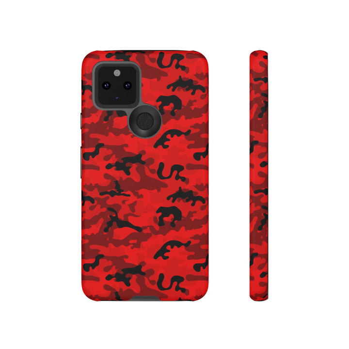 Impact Resistant, Red Camo Camouflage, Cute Phone Cases for Samsung S24, S23, S22, S21, IPhone 15 pro Iphone 14 pro Iphone 13 IPhone 12 Iphone 11 - Studio40ParkLane