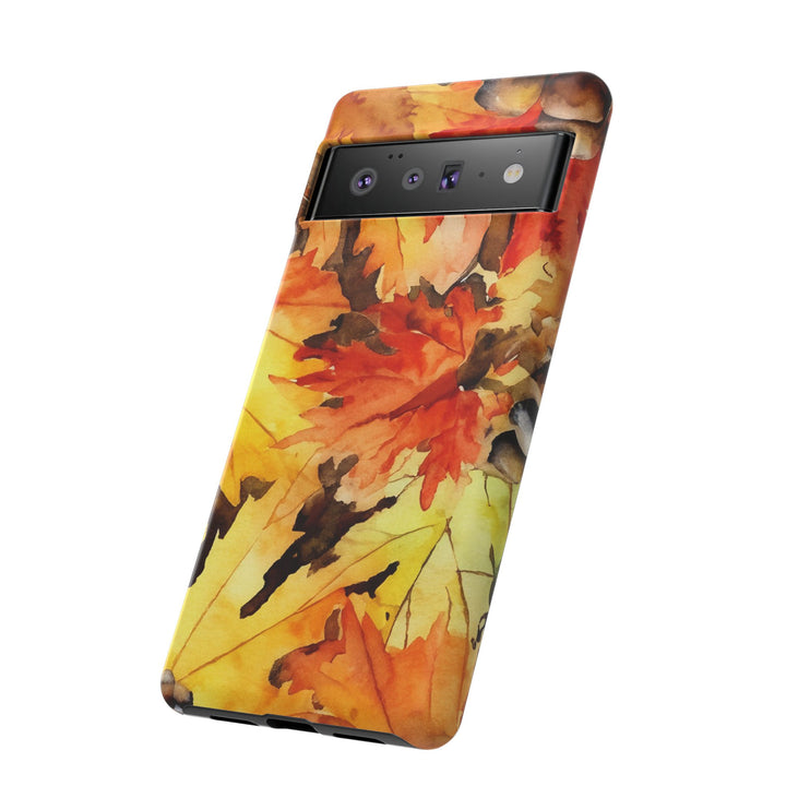 Impact Resistant, Fall Leaves, Cute Phone Cases for Samsung S24, S23, S22, S21, IPhone 15 pro Iphone 14 pro Iphone 13 IPhone 12 Iphone 11 - Studio40ParkLane