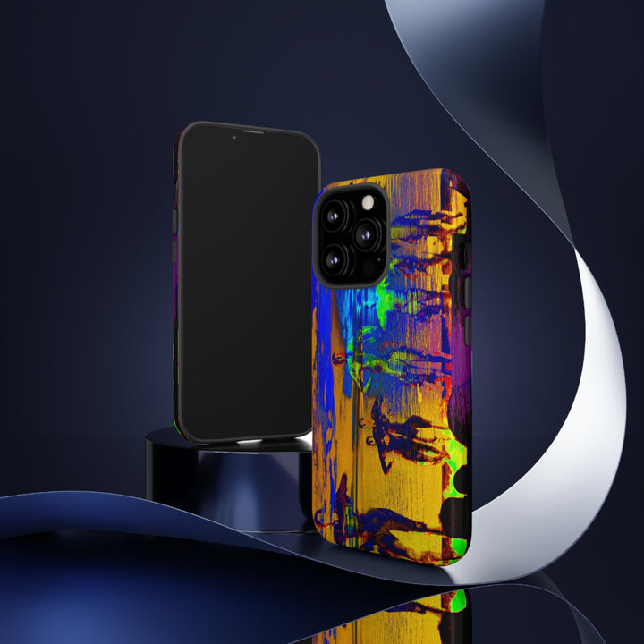 Cute IPhone Case | iPhone 15 Case | iPhone 15 Pro Max Case, Iphone 14 Case, Iphone 14 Pro Max Case IPhone Case for Art Lovers, Sunset Dance Blue Yellow - Studio40ParkLane