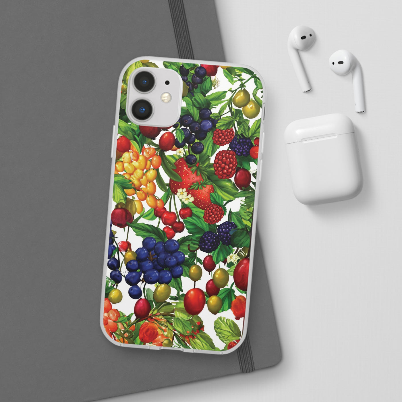 Cute Flexi Phone Cases, For Samsung Galaxy and Iphone, Summer Mixed Fruit, Galaxy S23 Phone Case, Samsung S22 Case, Samsung S21, Iphone 15, Iphone 14, Iphone 13