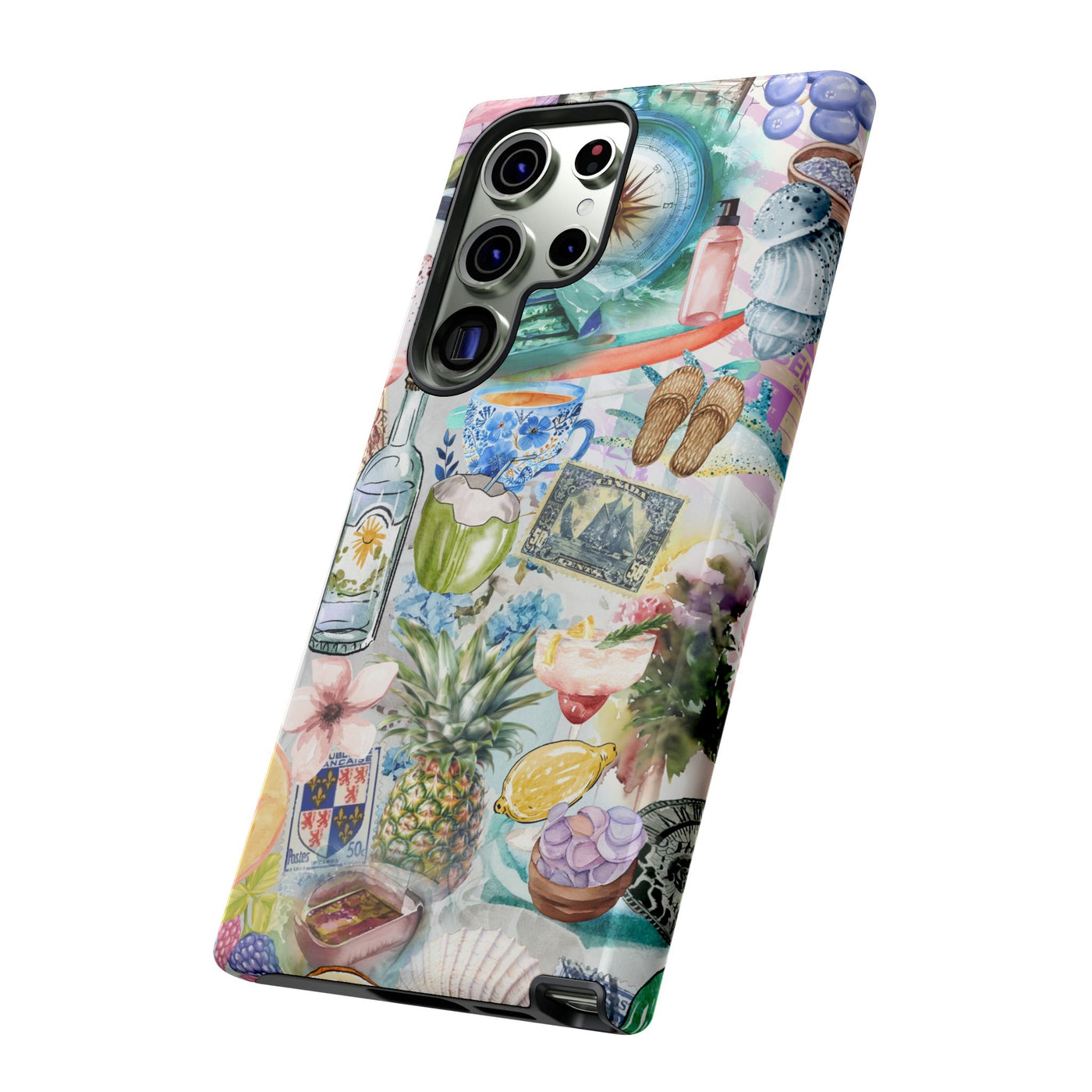 Impact Resistant, Travel Coquette Collage, Cute Phone Cases for Samsung S24, S23, S22, S21, IPhone 15 pro Iphone 14 pro Iphone 13 IPhone 12 Iphone 11