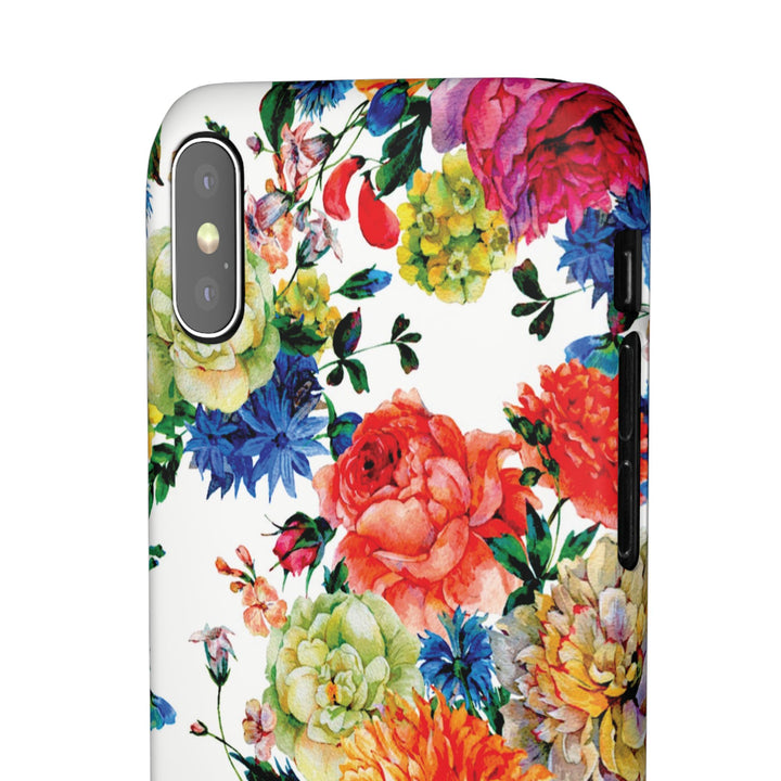 Sleek Snap Colorful Flowers Cute Phone Case for iPhone 16 15 14 13 12 11 X Xs Max Xr Pro Plus Samsung Galaxy S24 S23 S22 S21 S20 Note Ultra
