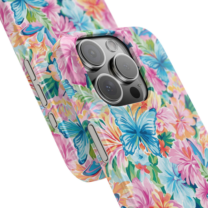 Slim Butterflies Flowers Gift for Her Cute Phone Cases for Iphone 16 Pro Max | iPhone 15 Case | iPhone 15 Pro Max Case, Iphone 14, 13, 12, 11, 10, 8, 7 - Studio40ParkLane