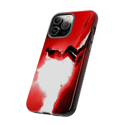 Cute IPhone Case | iPhone 15 Case | iPhone 15 Pro Max Case, Iphone 14 Case, Iphone 14 Pro Max Case IPhone Case for Art Lovers - Red Skier