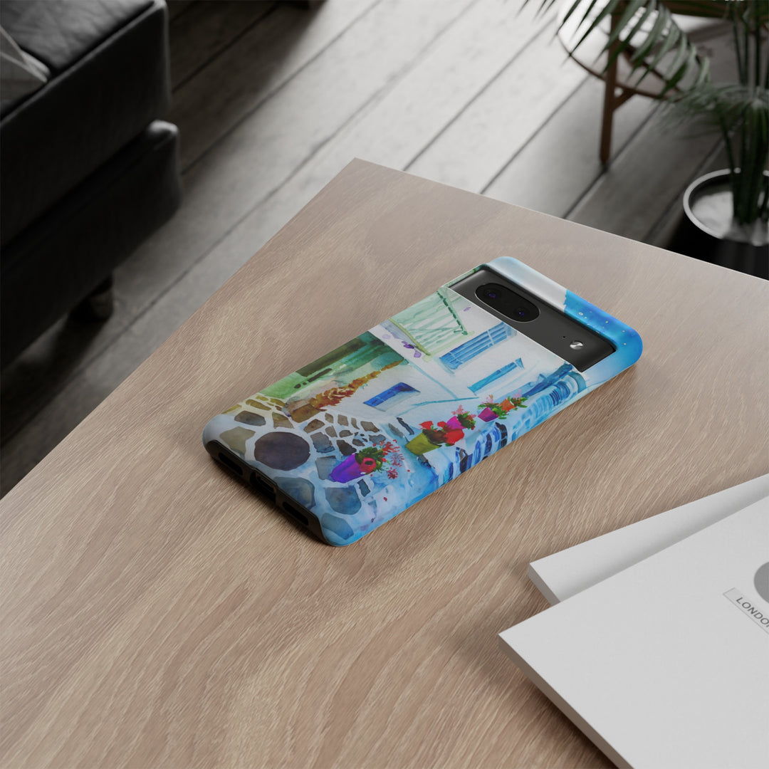 Impact Resistant, Greece House, Cute Phone Cases for Samsung S24, S23, S22, S21, IPhone 15 pro Iphone 14 pro Iphone 13 IPhone 12 Iphone 11 - Studio40ParkLane