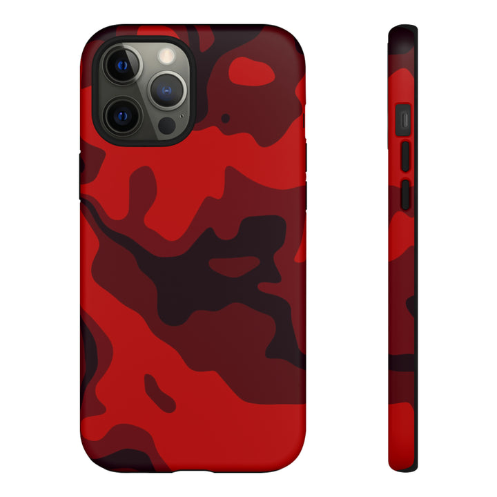 Cute IPhone Case | iPhone 15 Case | iPhone 15 Pro Max Case, Iphone 14 Case, Iphone 14 Pro Max Case IPhone Case for Art Lovers - Red Camo - Studio40ParkLane