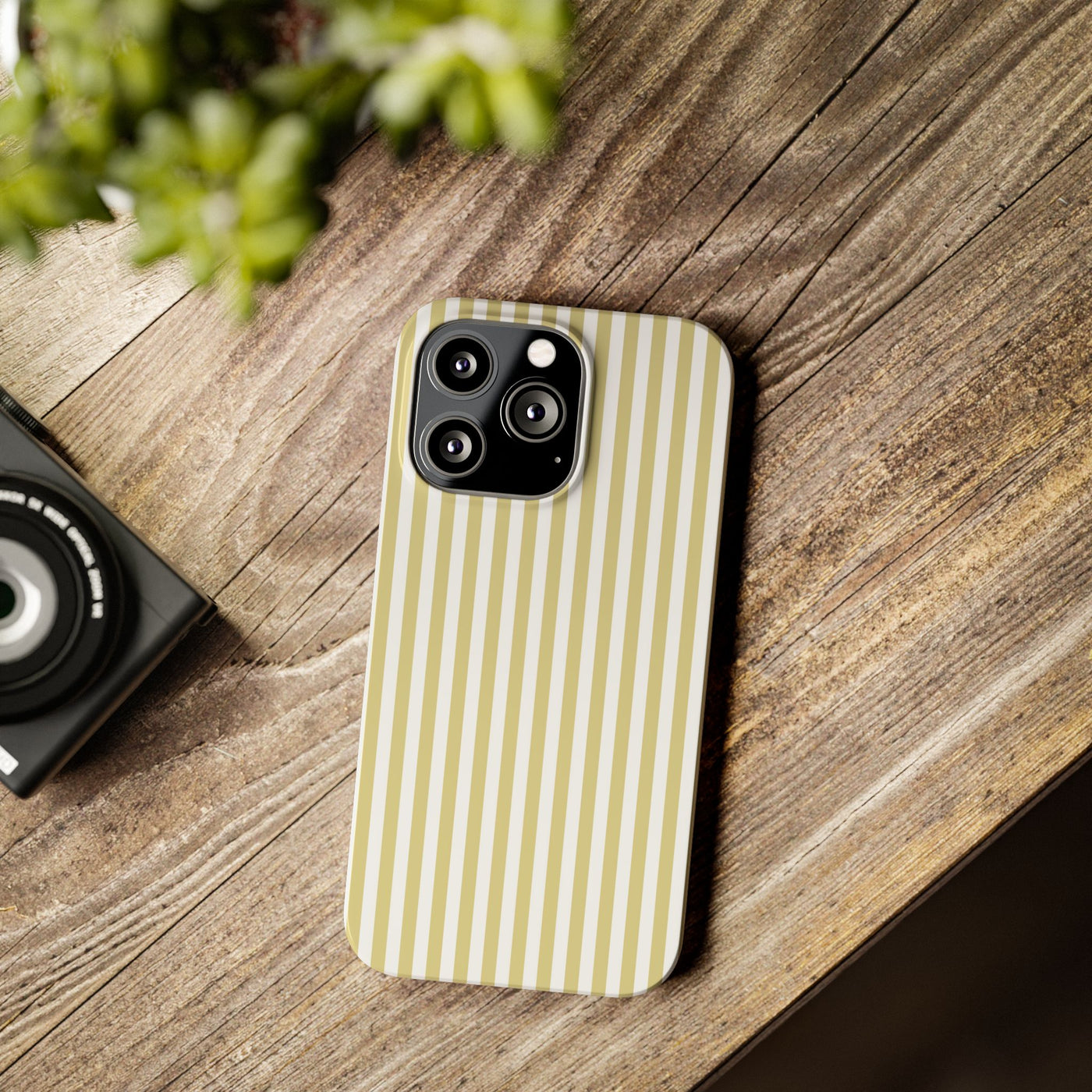 Slim Soft Yellow Striped Cute Phone Case for Iphone 16 - | iPhone 15 Pro Max Case | iPhone 14 Case Iphone 13 12 11 10 9 8 7 XS Gift for Her - Studio40ParkLane