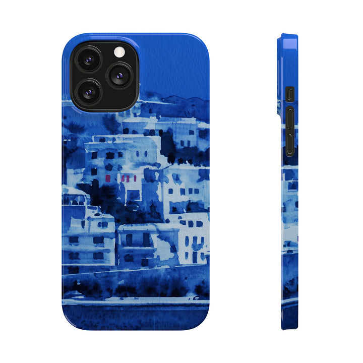 Slim Cute Phone Cases for Iphone | iPhone 15 Case | iPhone 15 Pro Max Case, Iphone 14, Iphone 14 Pro Max, Iphone 13, Greek Island Blue - Studio40ParkLane