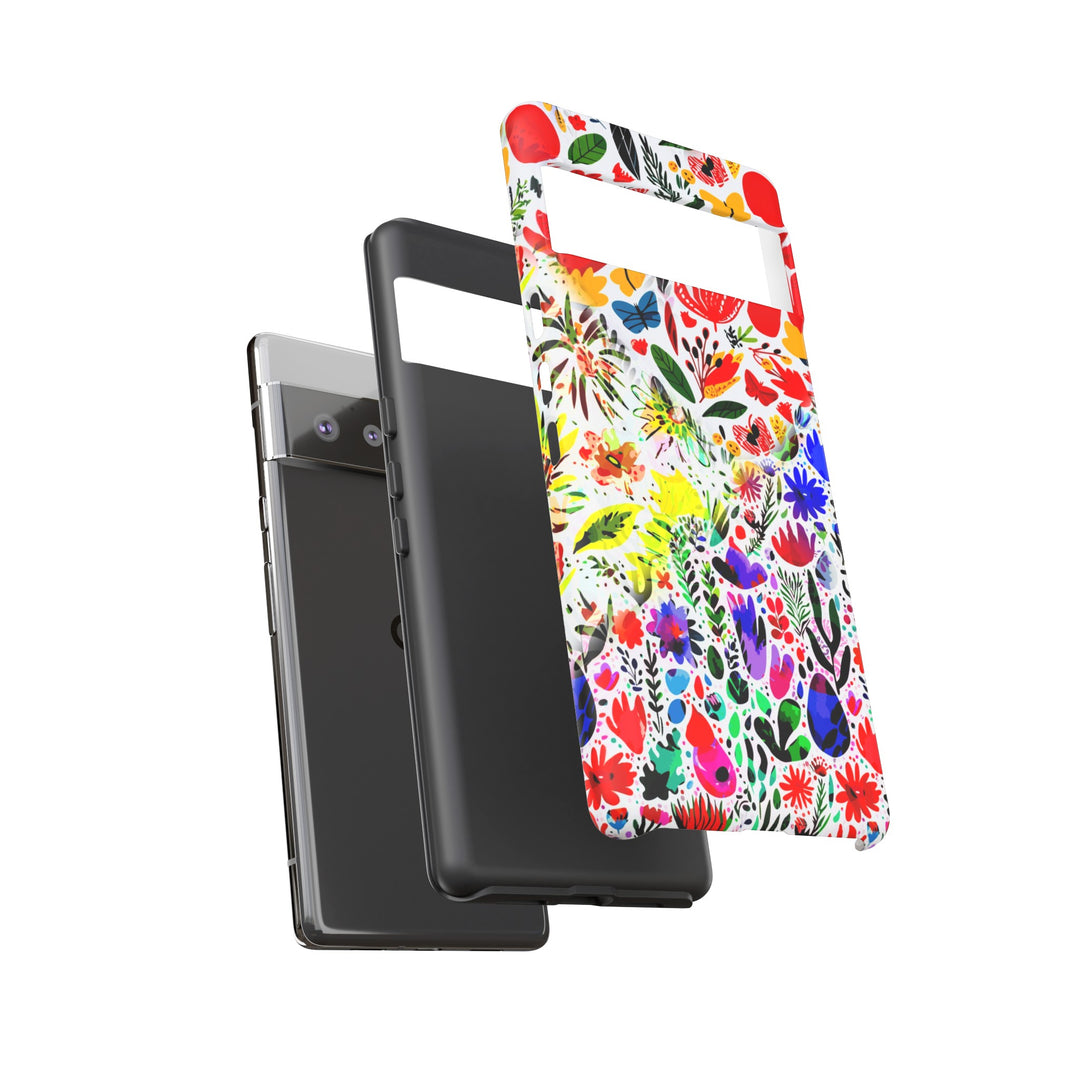 Impact Resistant, Colored Flowers, Cute Phone Cases for Samsung S24, S23, S22, S21, IPhone 15 pro Iphone 14 pro Iphone 13 IPhone 12 Iphone 11 - Studio40ParkLane
