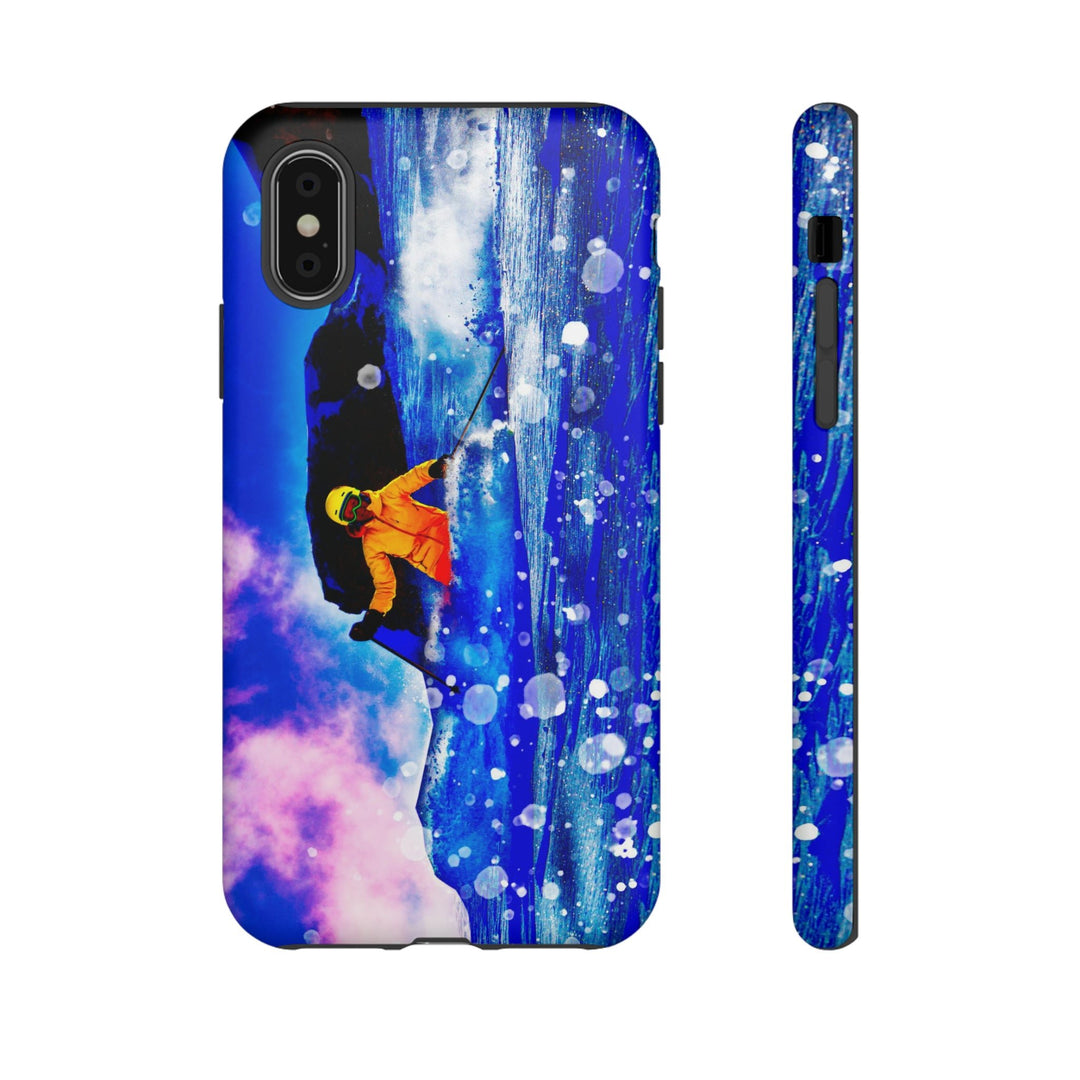 Cute IPhone Case | iPhone 15 Case | iPhone 15 Pro Max Case, Iphone 14 Case, Iphone 14 Pro Max Case IPhone Case for Art Lovers, Skier Mountain - Studio40ParkLane