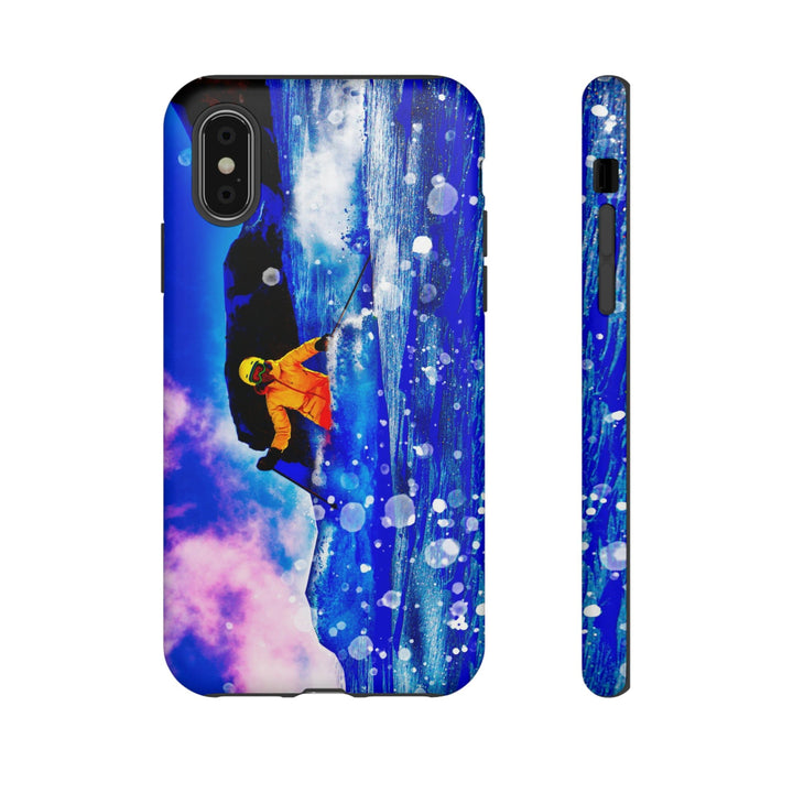 Cute IPhone Case | iPhone 15 Case | iPhone 15 Pro Max Case, Iphone 14 Case, Iphone 14 Pro Max Case IPhone Case for Art Lovers, Skier Mountain - Studio40ParkLane