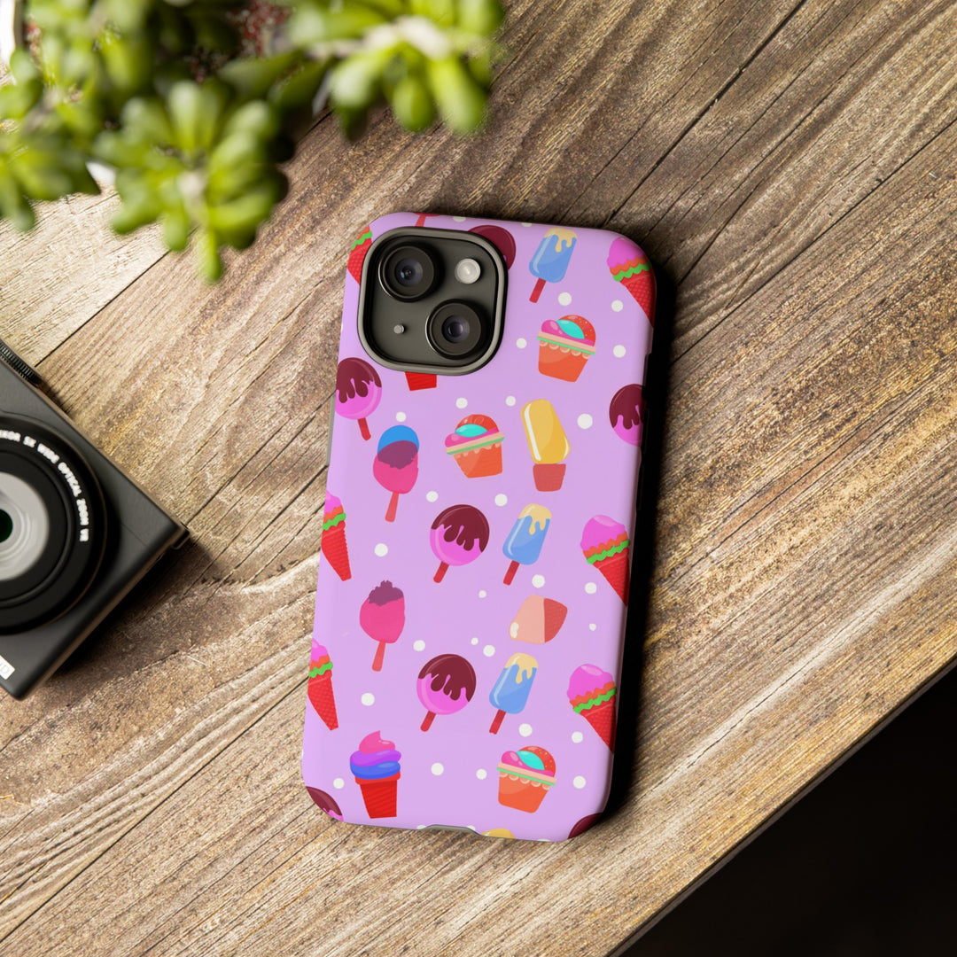 Cute Samsung Case | Cool Iphone Case | Summer Pink Ice - Cream, Samsung S24, S23, S22, S21, IPhone 15 Case | Iphone 14 Case, Iphone 13 Case - Studio40ParkLane