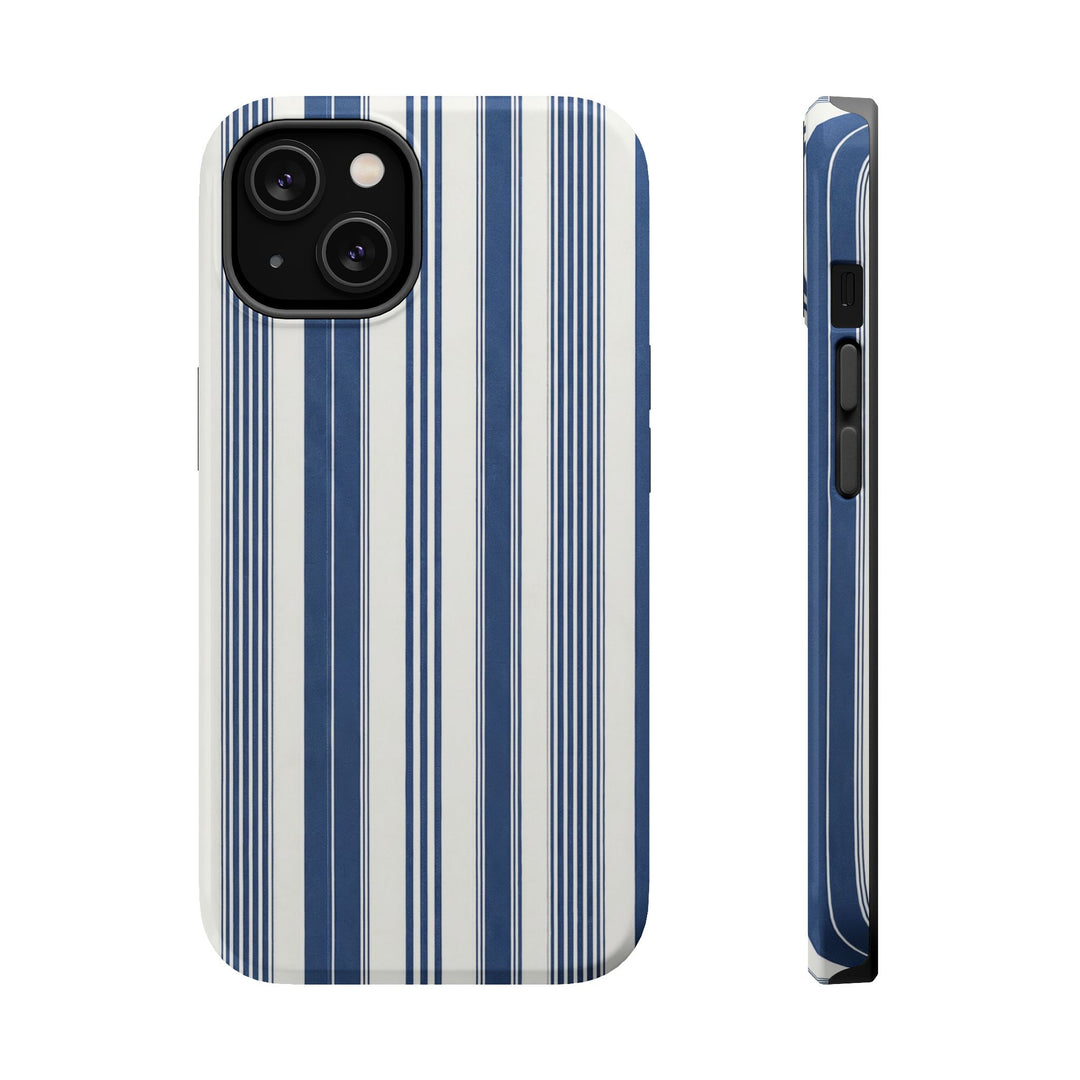 MagSafe Cute Phone Case, Coastal Striped Phone Case for iPhone 17 16 15 14 13 12 Pro Max, Samsung S26 S25 S24 Ultra case - Studio40ParkLane