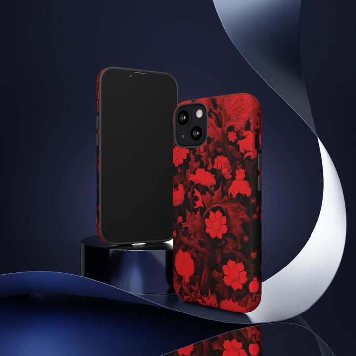 Cool Phone Case | Red Flowers, For iPhone 15 Case | iPhone 15 Pro Case, Iphone 14 Case, Iphone 14 Pro Max Case, Protective Iphone Case - Studio40ParkLane