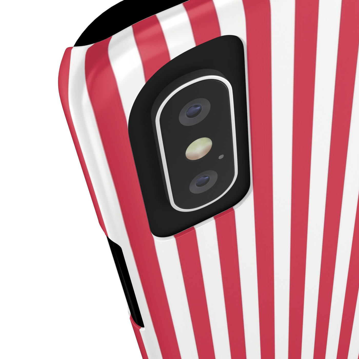 Slim Red Winterberry Striped Cute Phone Case for Iphone 16 - | iPhone 15 Pro Max Case | iPhone 14 Case 13 12 11 10 9 8 7 X XS Gift for Her