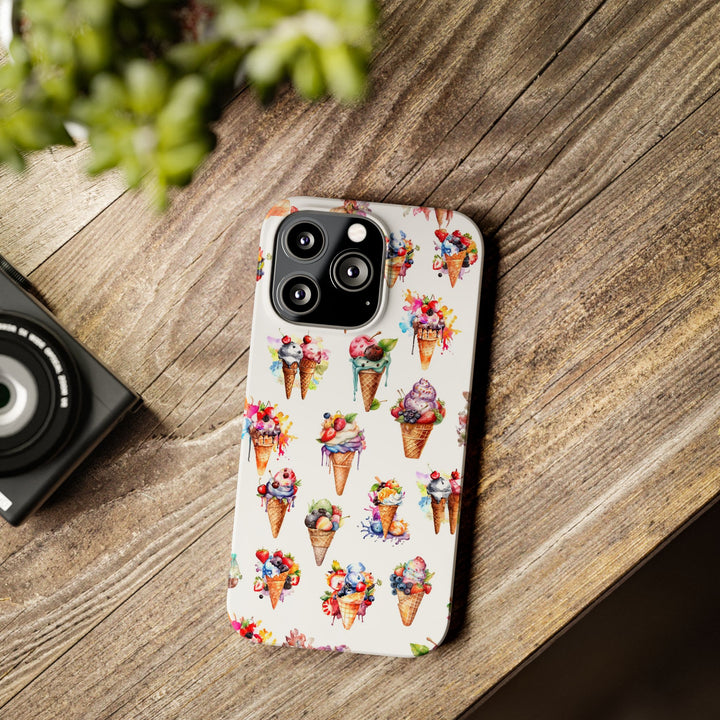 Slim Summer Ice Cream Slim Cute Phone Cases for Iphone | iPhone 15 Case | iPhone 15 Pro Max Case, Iphone 14, Iphone 14 Pro Max, Iphone 13 - Studio40ParkLane
