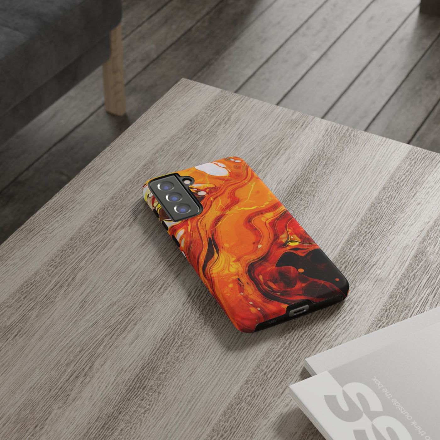 Impact Resistant, Fall Colors Marble, Cute Phone Cases for Samsung S24, S23, S22, S21, IPhone 15 pro Iphone 14 pro Iphone 13 IPhone 12 Iphone 11