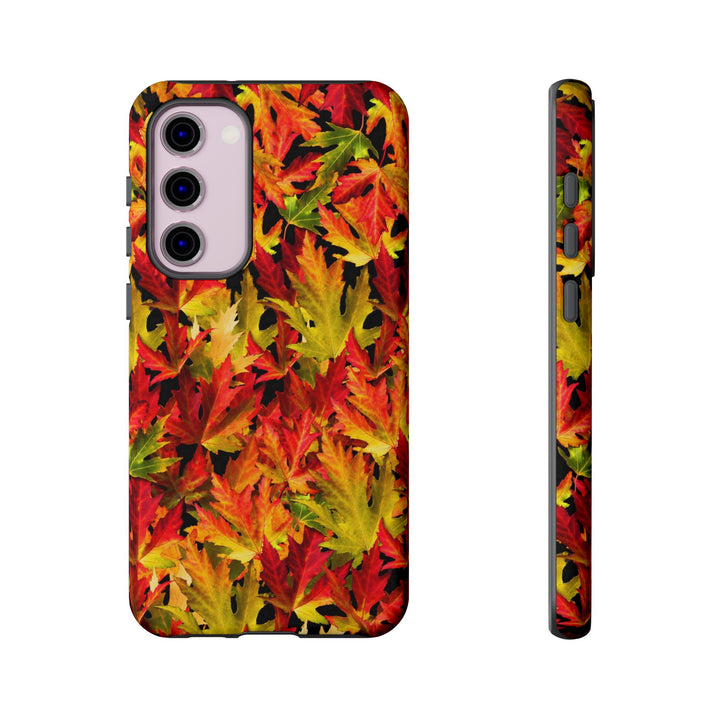 Fall Leaves Impact Resistant, Cute Phone Cases for Samsung S24, S23, S22, S21, IPhone 15 pro Iphone 14 pro Iphone 13 IPhone 12 Iphone 11 - Studio40ParkLane