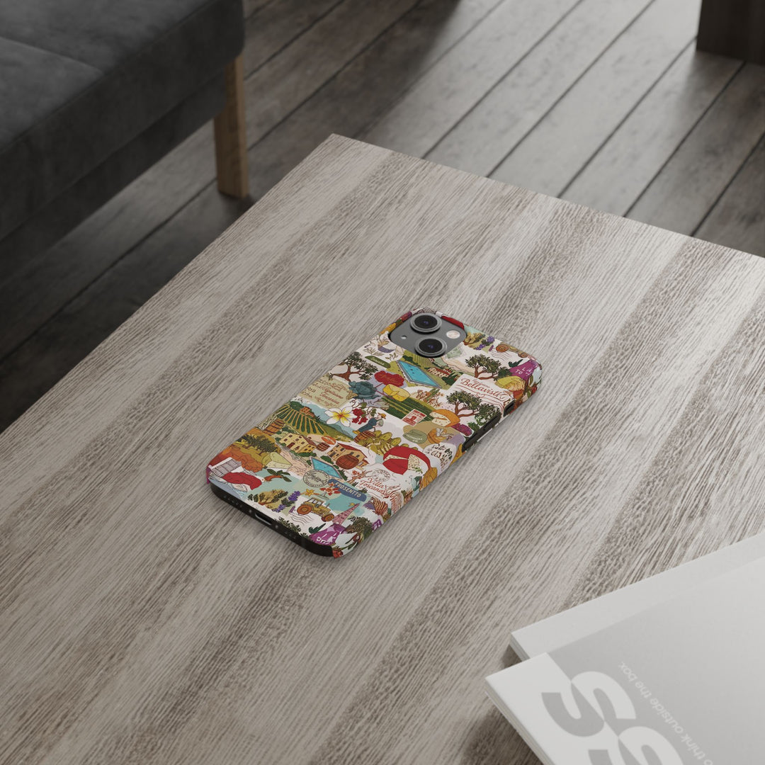 Slim Italy Tuscany Coquette Collage Cute Phone Case for Iphone 17 - | iPhone 16 Pro Max Case | iPhone 15 Case Iphone 14 13 12 11 10 9 8 7 - Studio40ParkLane