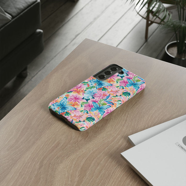 Premium Tough Butterflies Flowers Cute Phone Cases for Samsung S24, S23, S22, S21, S20, Plus and Ultra, Iphone 16 Pro Max,15, 14, 13, 12, 11, 10 - Studio40ParkLane