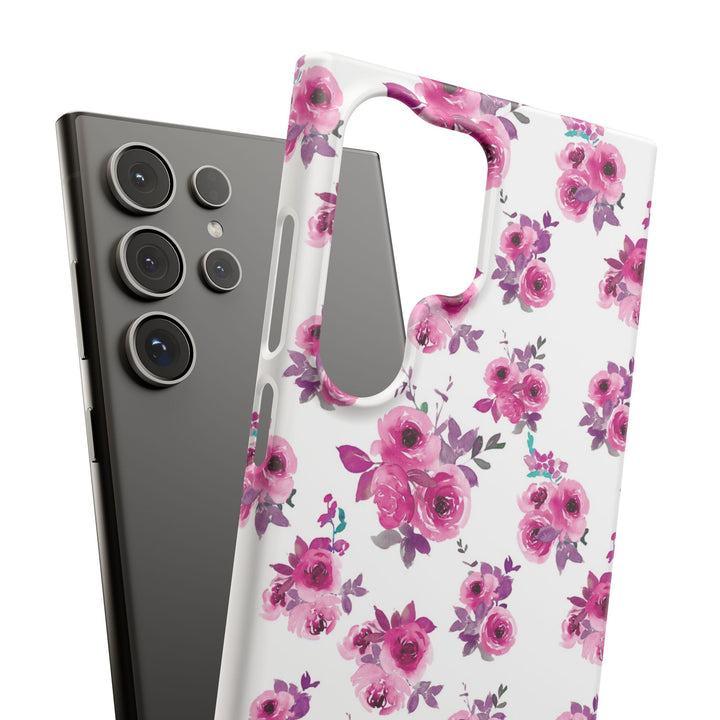 Sleek Snap Flowers Gift for Her Cute Phone Case for iPhone 16 15 14 13 12 11 X Xs Max Xr Pro Plus Samsung Galaxy S24 S23 S22 S21 S20 Ultra